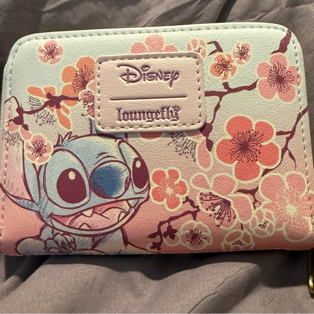 Loungefly Cherry Blossom Stitch Wallet - Picture 2 of 6